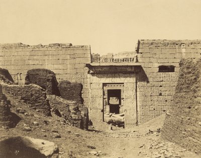 Medinet-Habu, Palace of Ramses Meiamun, Entrance to the Second Court by John Beasly Greene